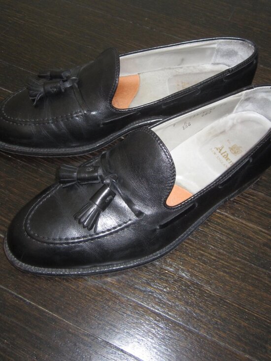 ALDEN Tassel Moccasin Loafer 660 Aberdeen Last Black Calfskin Shoes Men’s 9 E main image 4